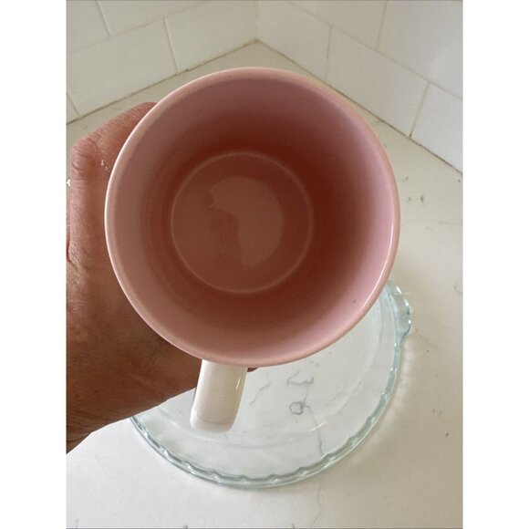 Parker Lane Stoneware “Cat Mom” Coffee Mug White Outside Pink Inside - Picture 9 of 10